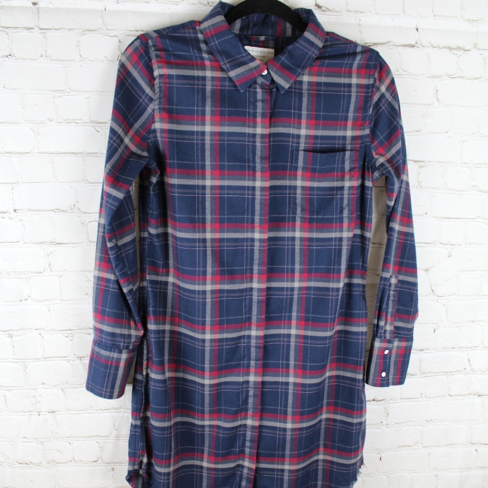 DA 1961 Prince & Mott Flannel ShirtDress w Pockets - Picture 2 of 8